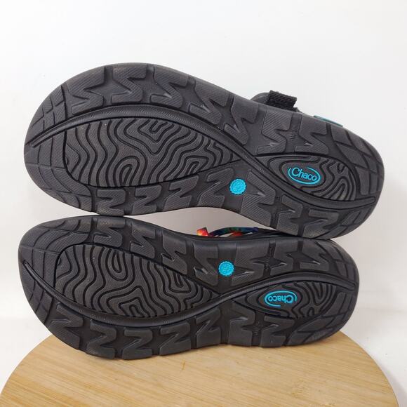 Chaco ZVOLV X2 Sandals Womens 7 Tie Dye Double Strap Toe Loop Hiking Water Shoes - Picture 10 of 12